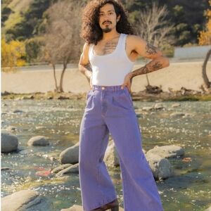 Big Bud Press Wide Leg Trousers Xxs Purple